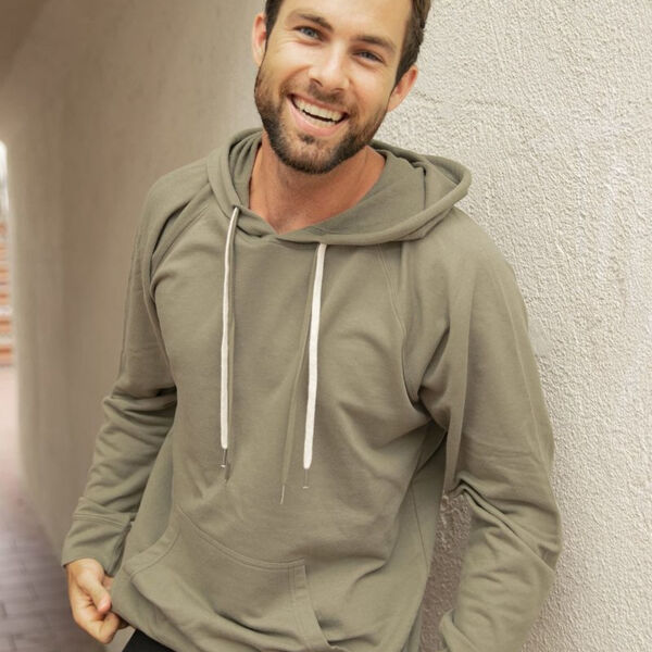 Unisex Icon Lightweight Loopback Terry Hooded Sweatshirt Thumbnail