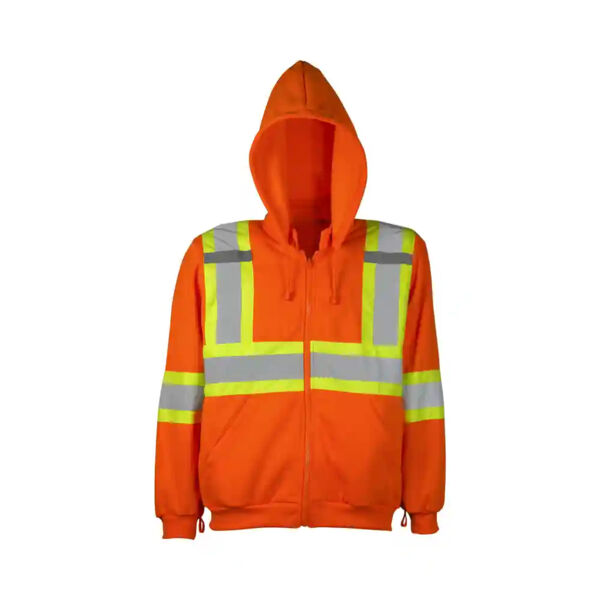 Traffic Hoodie w/ Detachable Hood, 4″ Refl. Tape Thumbnail