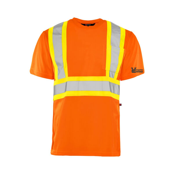 VC - Short Sleeve Polyester Traffic T-Shirt, 4″ Refl. Tape Thumbnail